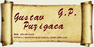 Gustav Puzigaća vizit kartica
